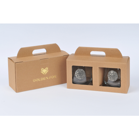 GOLDEN FOX SZKLANKI DO WHISKY LUNA WILD BOAR SILVER - 2 SZT